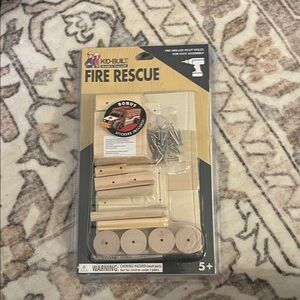 Kid-Built Fire Rescue Wooden Kit